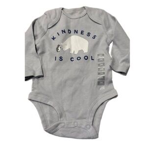 4/$20 Gray Polar Bear Baby One-Piece • Size 3M • NWT • Cute baby Outfit